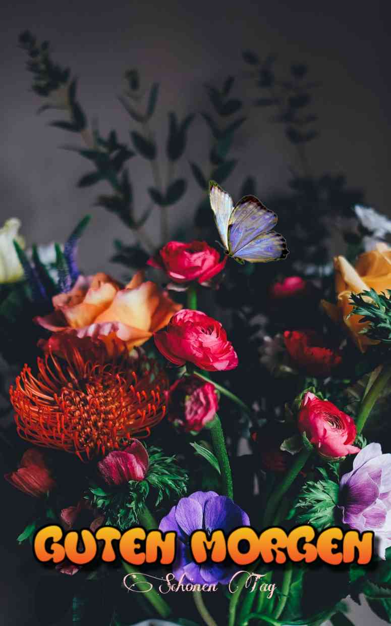 Guten Morgen Bilder mit Blumen